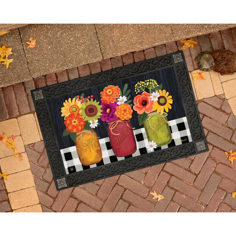 Studio M Autumn Blooms Fall/WinterMatmates Decorative Floor Mat Indoor